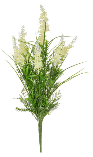 Mix with White Flame Retardant Artificial Grass Plant 44 cm (4pcs. set)