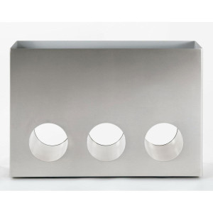 Superline Onlogo on Ring Rectangle Grey Large W16 H37 L55 cm Indoor Planter, 33L
