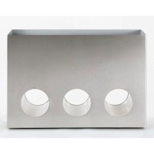 Superline Onlogo on Ring Rectangle Grey Jumbo W30 H75 L111 cm Indoor Planter, 250L