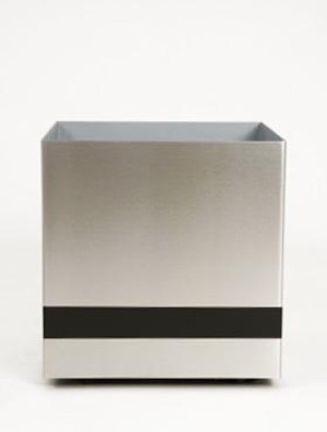 Superline Trend Plus on Ring Square Grey Medium W38 H40 L38 cm Indoor Planter, 58L