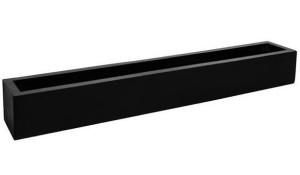 Trough Fiberstone Low Large Black H25 L200 W30 cm Planter by Idealist Premium JORT, 150L