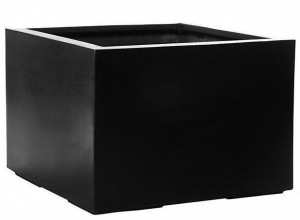 IDEALIST | Square Fiberstone Large Black H60 L90 W90 cm Planter by Idealist Premium JUMBO, 486L
