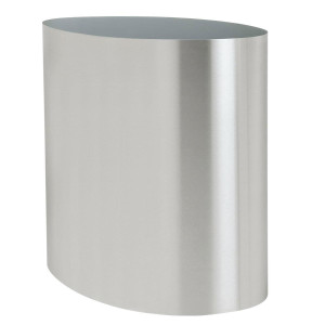 Superline Big Oval on Wheels Tall Grey Large W45 H90 L75 cm Indoor Planter, 304L