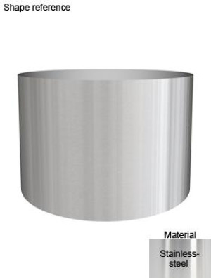 Superline Standard on Wheels Round Grey Jumbo D110 H77 cm Indoor Planter, 731L
