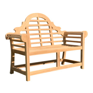 Lutyen Wood Garden Bench by Woodd, 2 Seater 1.2m