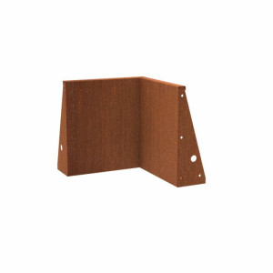 IDEALIST | CorTen Retaining Wall Inside Corner W0,3 H60 L50 cm
