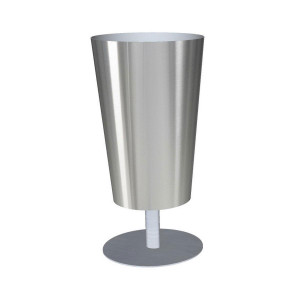 Superline Conica Highline on foot Tall Grey Large D40 H80 cm Indoor Planter, 100L