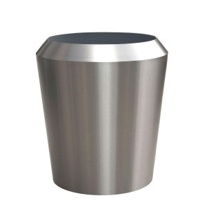 Superline Conica Facet on Ring Round Grey Large D48 H54 cm Indoor Planter, 98L