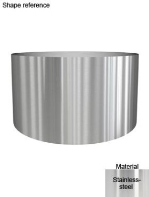 Superline Standard on Wheels Round Grey Jumbo D180 H102 cm Indoor Planter, 2594L