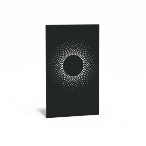 IDEALIST | Aluminium High Panel Abstract Black W5 H180 L110 cm (5pcs)