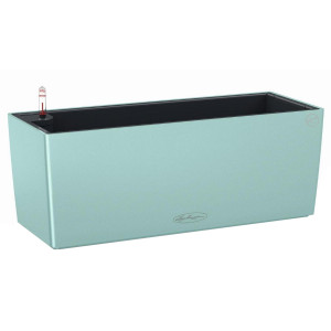 LECHUZA BALCONERA Color 50 Pastel Green Poly Resin Window Box Self-watering Planter with Substrate and Water Level Indicator H19 L50 W19 cm, 8L