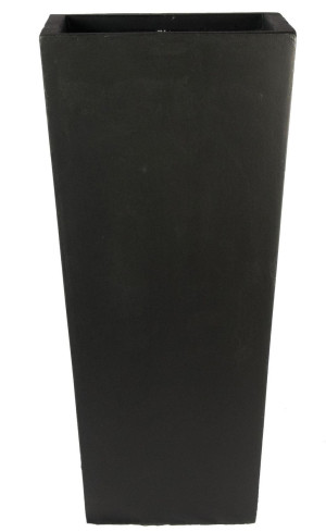 IDEALIST | Contemporary Black Light Concrete Garden Tall Planter, Outdoor Plant Pot with Tapered Shape by IDEALIST Lite H65 L32 W32 cm, 67L