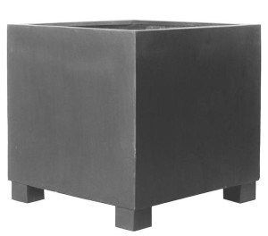 IDEALIST | Fibrestone Jumbo Grey XL Square W110 H100 L110 cm Planter by Idealist Premium, 1210L