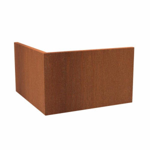 IDEALIST | CorTen Retaining Wall Outside Corner W0,3 H60 L100 cm