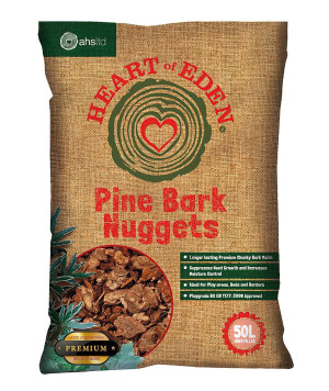 Heart of Eden Pine Bark Nuggets,  Bag 50L