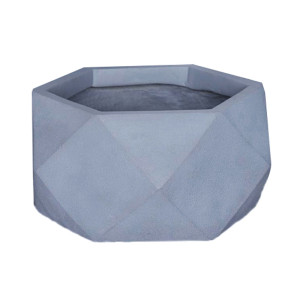 Geometry Style Grey Bowl Planter Outdoor Plant Pot by Idealist Lite D58 H28 cm, 73L