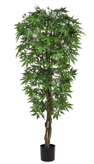 Maple Japanese Green Flame Retardant Artificial Tree Plant 150 cm