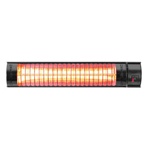 Golden Infrared Outdoor Gloss Black Heater 67cm (with Remote Control) 2.5kW, IP67 by EvergreenPro