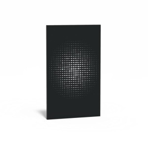IDEALIST | Aluminium High Panel Abstract Black W5 H180 L110 cm