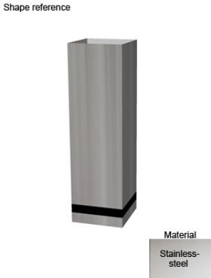Superline Trend Plus on Wheels Tall Grey Jumbo W30 H102 L30 cm Indoor Planter, 92L