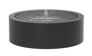 IDEALIST | Aluminium Round Fountain Watertable Natural Grey D120 H40 cm