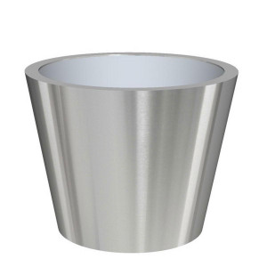 Superline Conica Topper on Wheels Round Grey Large D70 H55 cm Indoor Planter, 212L