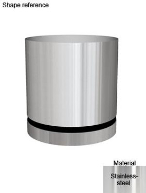 Superline Standard Plus on Wheels Round Grey Large D60 H49 cm Indoor Planter, 138L