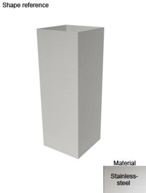 Superline Trend on Wheels Tall Grey Large W30 H82 L30 cm Indoor Planter, 74L