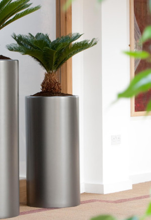 Contemporary Column Tall Round GRP RAL H60 D35 cm Planter Pot, 57.7L