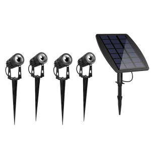 Atlas Premium Outdoor Spot Solar Garden Lights Warm White, 200lm, 3000К (Set of 4)