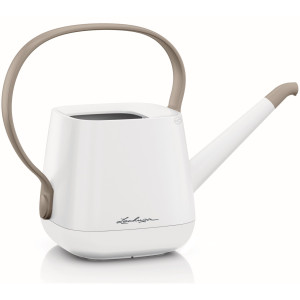 LECHUZA YULA Watering Can 1,7 L White/Taupe Semi-Gloss H21.5 L30 W14 cm