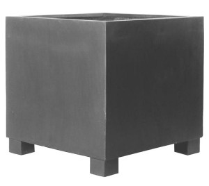 Fibrestone Jumbo Grey L Square W90 H90 L90 cm Planter by Idealist Premium, 729L