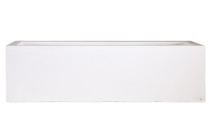 IDEALIST | Window Flower Box Garden Planter, White Light Concrete Outdoor Plant Pot by IDEALIST Lite L80 W17 H17.5 cm, 24L