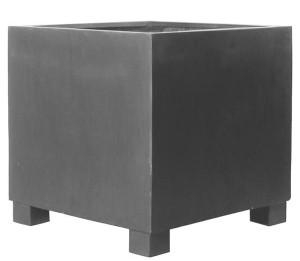 Fibrestone Jumbo Grey M Square W70 H70 L70 cm Planter by Idealist Premium, 343L
