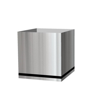 Superline Trend Plus on Ring Square Grey Jumbo W94 H97 L94 cm Indoor Planter, 857L