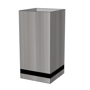 Superline Trend Plus on Ring Tall Grey Large W38 H77 L38 cm Indoor Planter, 111L