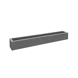 Trough Fiberstone Large Grey H40 L200 W45 cm Planter by Idealist Premium JORT, 360L