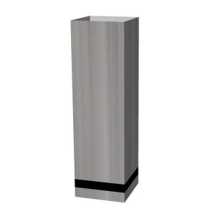 Superline Trend Plus on Ring Tall Grey Jumbo W30 H102 L30 cm Indoor Planter, 92L