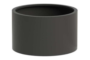 IDEALIST | Sydney Outdoor Aluminum Round Natural Grey Planter D100 H60 cm, 471L