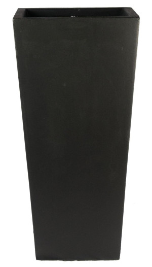 IDEALIST | Contemporary Black Light Concrete Garden Tall Planter, Outdoor Plant Pot with Tapered Shape by IDEALIST Lite H89 L43 W43 cm, 165L