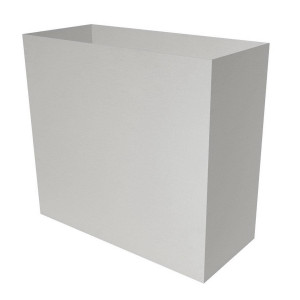 Superline Trend on Wheels Rectangle Grey Large W35 H72 L79 cm Indoor Planter, 199L