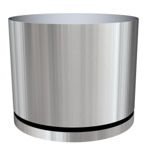 Superline Standard Plus on Ring Round Grey Large D80 H65 cm Indoor Planter, 327L