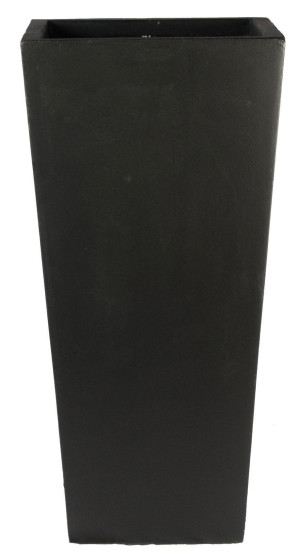 IDEALIST | Contemporary Black Light Concrete Garden Tall Planter, Outdoor Plant Pot with Tapered Shape by IDEALIST Lite H38.5 L18.5 W18.5 cm, 13L