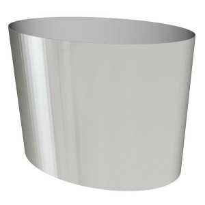 Superline Big Oval on Wheels Tall Grey Jumbo W55 H75 L95 cm Indoor Planter, 392L