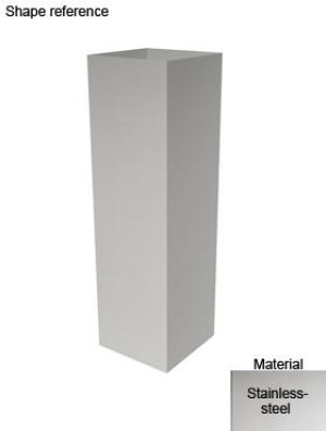 Superline Trend on Wheels Tall Grey Jumbo W30 H102 L30 cm Indoor Planter, 92L