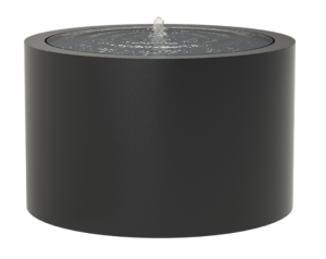 IDEALIST | Aluminium Round Fountain Watertable White D120 H75 cm