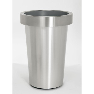 Superline Conica Deco on Ring Tall Grey Large D56 H80 cm Indoor Planter, 197L