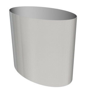 Superline Big Oval on Ring Tall Grey Large W45 H60 L75 cm Indoor Planter, 203L