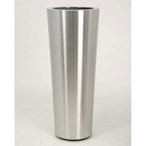 Superline Conica Topper on Ring Tall Grey Jumbo D39 H99 cm Indoor Planter, 118L