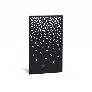 IDEALIST | Aluminium High Panel Abstract Black W5 H180 L110 cm